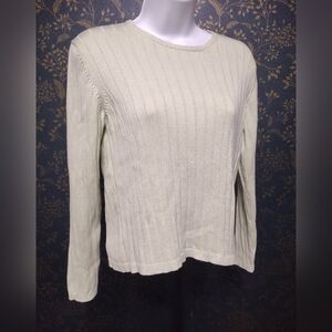 Vintage Brooks Brothers Light Green Knit Sweater